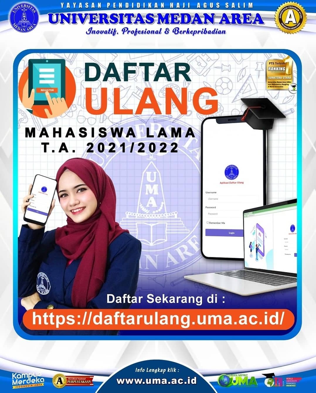 Pendaftaran Ulang Mahasiswa Lama T.A 2021/2022 | Program Studi Teknik ...